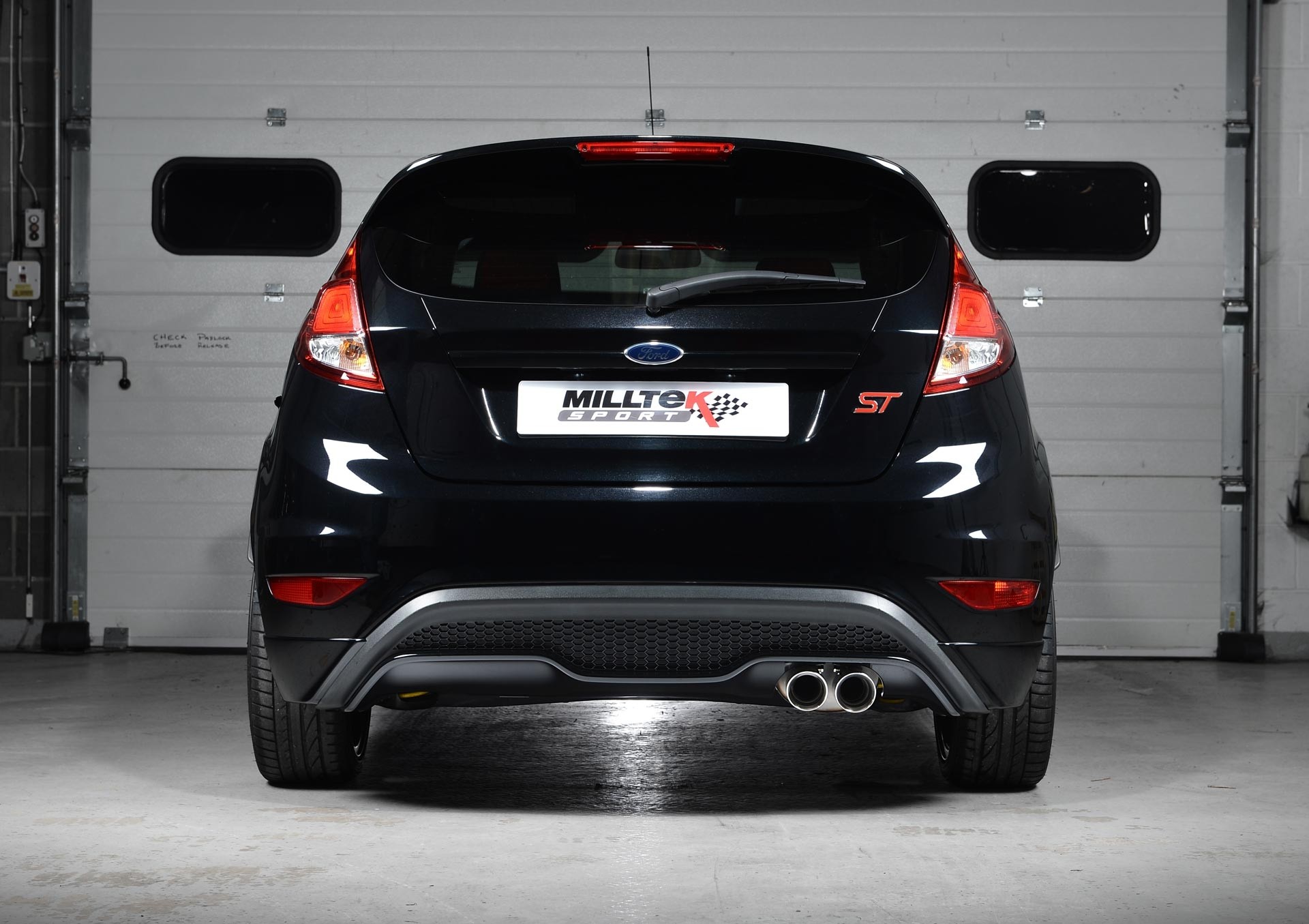 Ford Fiesta ST Cat-back Resonated Milltek Twin 80mm GT80