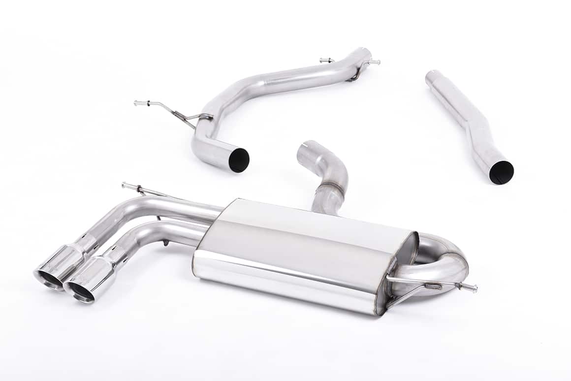 Milltek SEAT Leon 1P FR 2.0 TDI cat-back systeem non-resonated(l