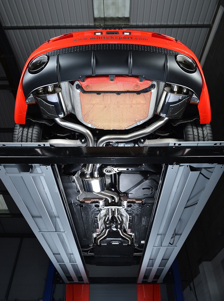 Milltek Audi RS4 B8 4.2 FSI non-resonated(luider) dual cat-back