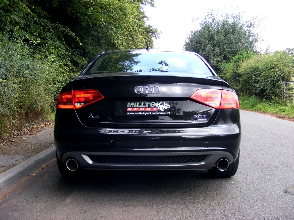 Milltek Audi A4 B8 1.8 TFSI 160pk cat-back dual systeem resonate