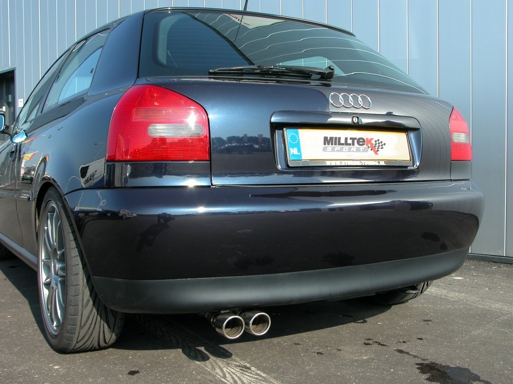 Milltek Audi A3 1.8T 2WD 3- en cat-back systeem non-resonated(lu