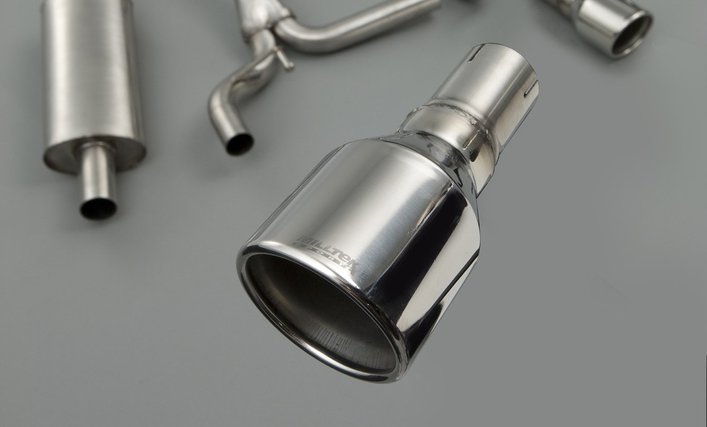 Milltek New Mini II cat-back systeem resonated(stiller) met 90mm