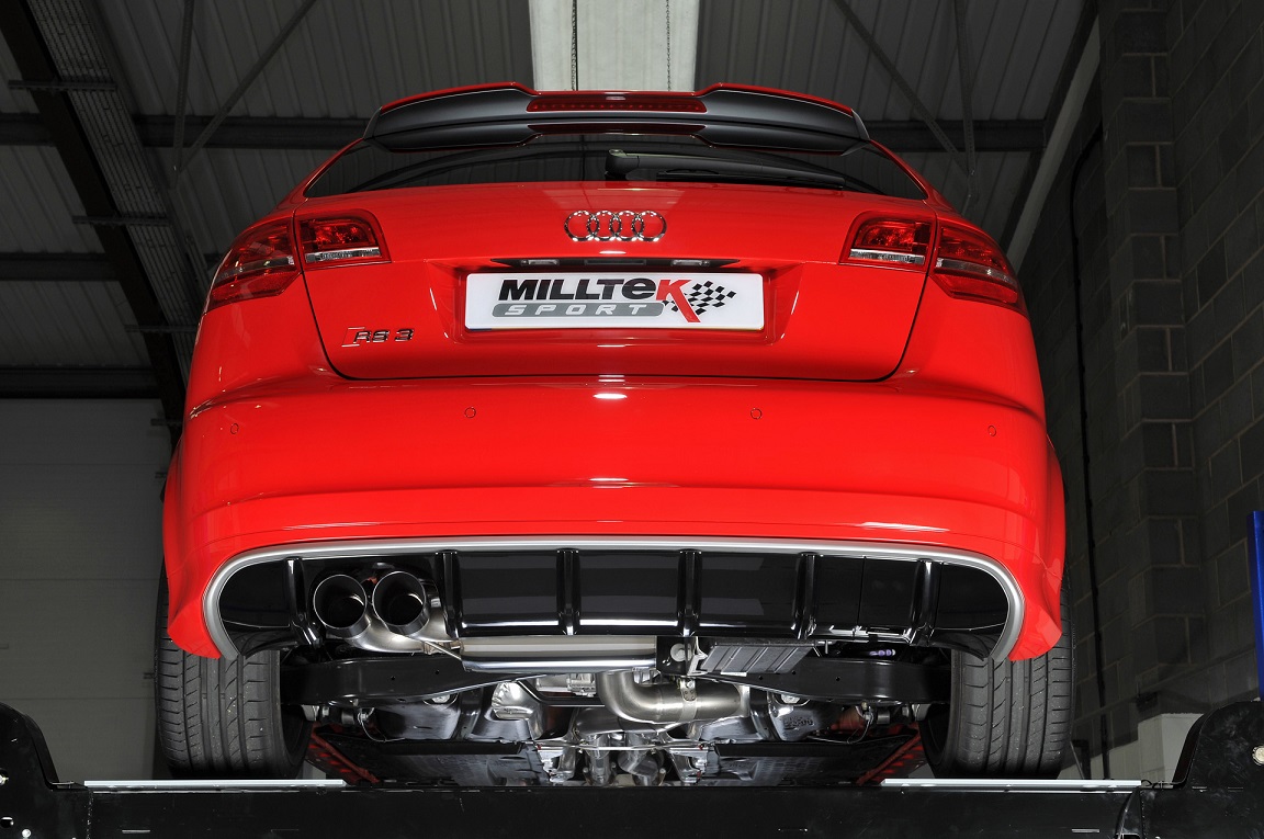 Milltek Audi RS3 8V S tronic resonated(stiller) cat-back systeem