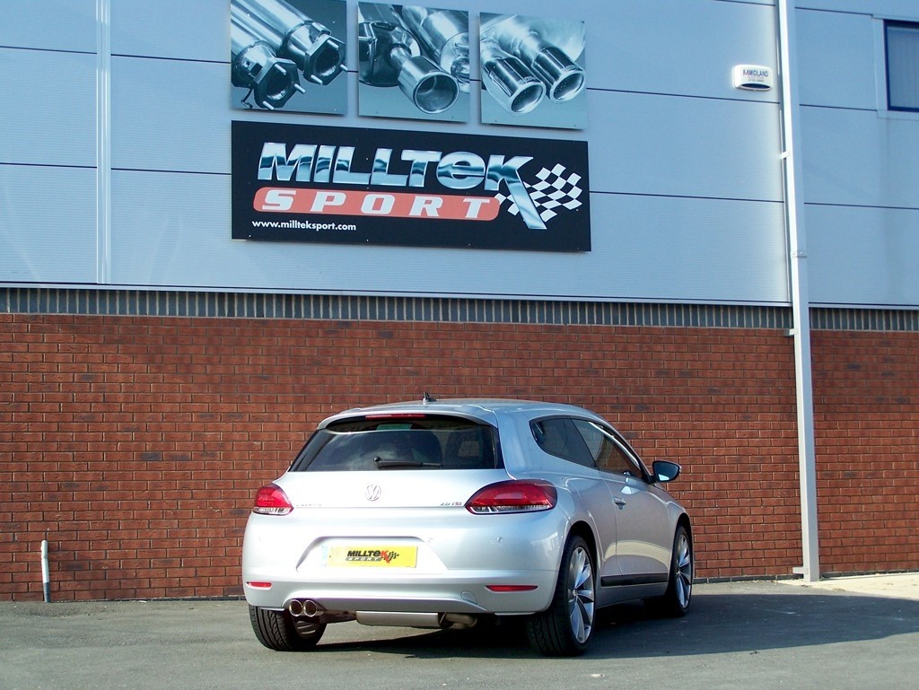 Milltek VW Scirocco GT 2.0 TSI 200pk turbo-back systeem resonate
