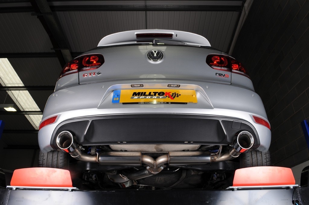 Milltek VW Scirocco R 3inch dual turbo-back Race systeem met hi-