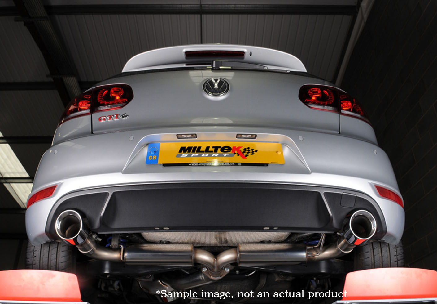 Milltek VW Golf VI GTI 2.0 TSI resonated(stiller) dual cat-back