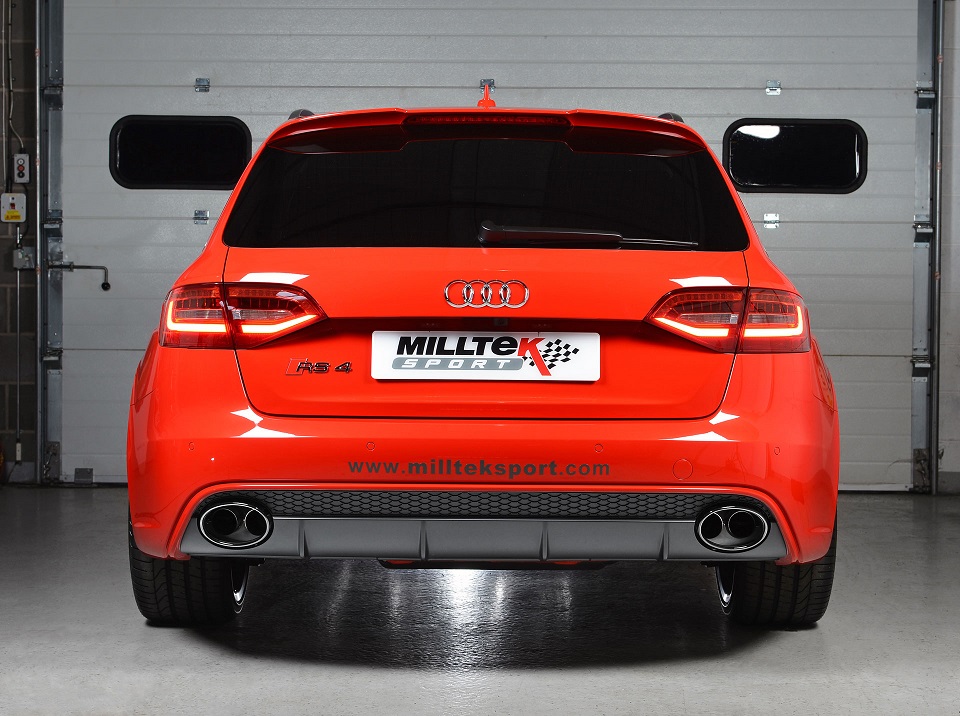 Milltek Audi RS4 B8 4.2 FSI non-resonated(luider) dual cat-back