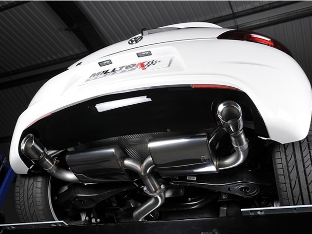 Milltek VW Scirocco R resonated(stiller) dual cat-back systeem m