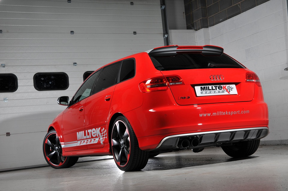 Milltek Audi RS3 8V S tronic resonated(stiller) cat-back systeem