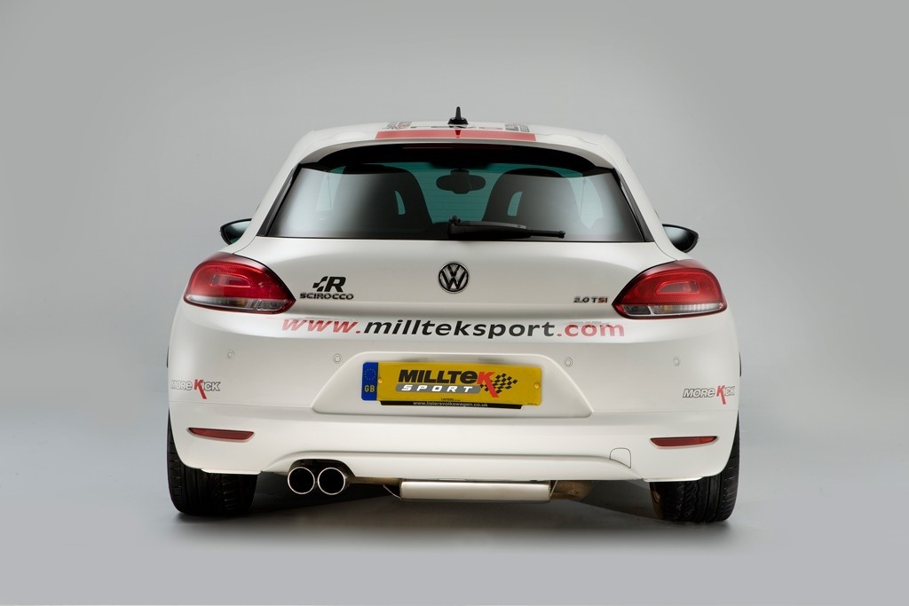 Milltek VW Scirocco GT 2.0 TSI 200pk resonated(stiller) cat-back