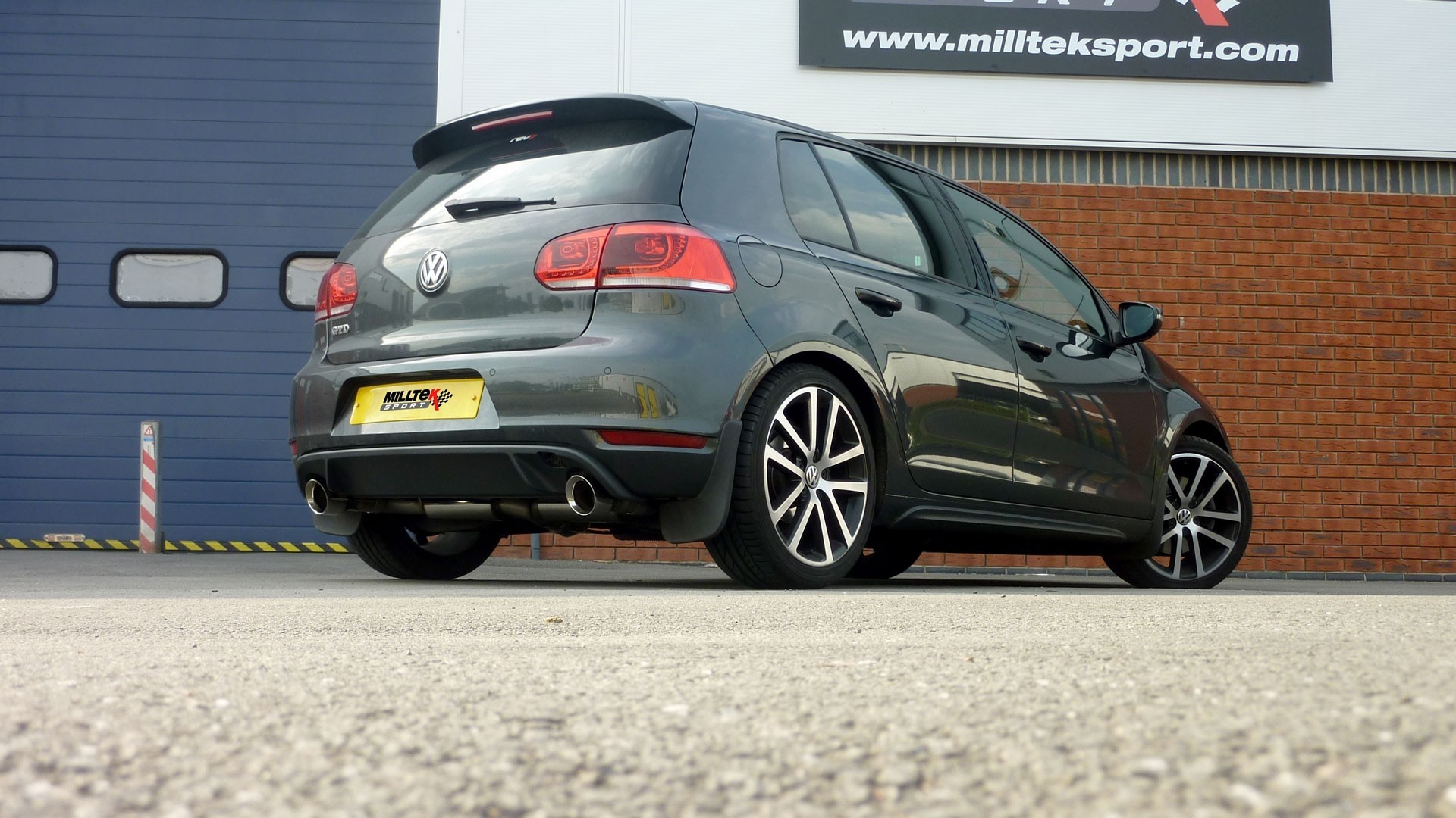 Milltek VW Golf VI GTD 2.0 TDI dual cat-back systeem non-resonat
