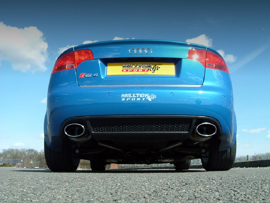 Milltek Audi RS4 B7 non-resonated(luider) cat-back systeem met l