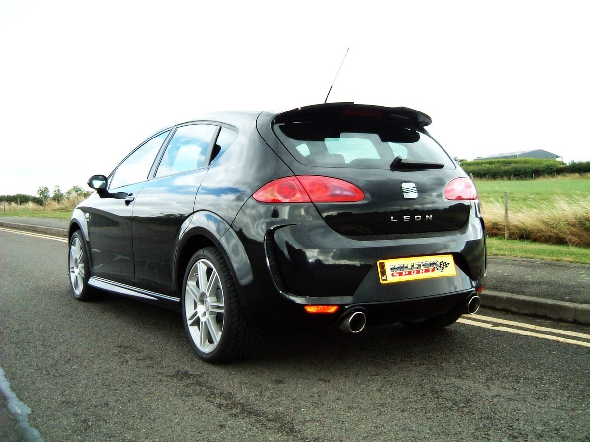 Milltek SEAT Leon 1P FR 2.0 TFSI cat-back resonated(stiller) voo
